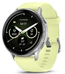 Умные часы Garmin Venu 4 45mm Silver Citron Green (010-03014-02)