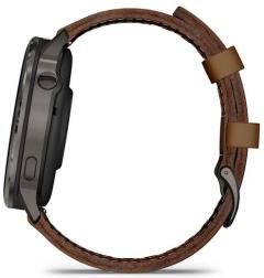 Умные часы Garmin Venu 4 45mm Slate with Black Silicone Band and Brown Leather Band (010-03014-03)