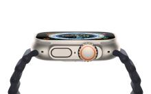 Apple Watch Ultra 2 (2024) 49mm Natural Titanium Case with Blue Trail Loop (M/L)