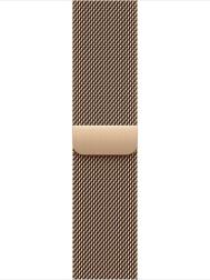 Apple Watch Series 10 42mm Rose Gold Aluminum Case with Milanese Loop, Gold