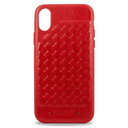Чехол для iPhone X Santa Barbara Ravel силикон+кожа (Красный) Чехол для iPhone X Santa Barbara Ravel силикон+кожа (Красный)