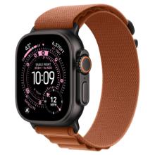 Apple Watch Ultra 3 (2025) 49mm Black Titanium Case with Terra Cotta Alpine Loop