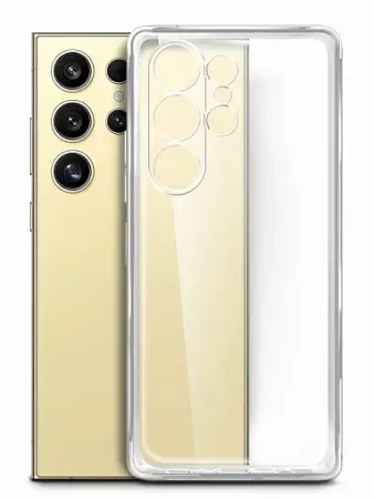 Силиконовый чехол для Samsung Galaxy S24 Ultra, прозрачный Силиконовый чехол для Samsung Galaxy S24 Ultra, прозрачный