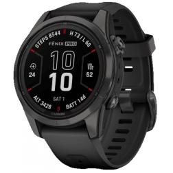 Garmin Fenix 7S Pro Sapphire Solar Carbon Gray DLC Titanium / Black Band