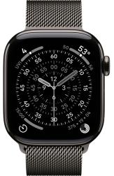 Apple Watch Series 11 42mm Slate Titanium Case with Milanese Loop Slate