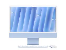 Моноблок Apple iMac 24 Retina 4,5K (M4, 8C CPU/8C GPU, 2024), 16 Гб, 256 Гб SSD, синий (MWUF3)