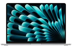 Ноутбук Apple MacBook Air 15 (M3, 8C CPU/10C GPU, 2024), 8 ГБ, 256 ГБ SSD, Silver, (серебристый) (MRYP3)