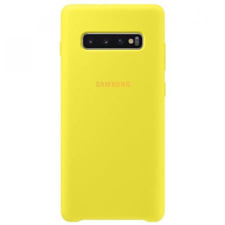 Чехол Samsung Silicone Cover для Galaxy S10 Plus желтый Чехол Samsung Silicone Cover для Galaxy S10 Plus желтый
