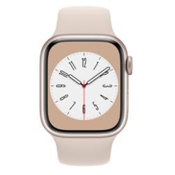 Apple Watch S8 41mm Starlight Aluminum Case / Starlight Sport Band