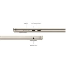 Ноутбук Apple MacBook Air 15 (M3, 8C CPU/10C GPU, 2024), 8 ГБ, 512 ГБ SSD, Starlight (сияющая звезда) (MRYT3)