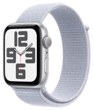 Умные часы Apple Watch SE 44mm (2024) Silver Aluminum Case with Cloud Sport Loop (MXET3)